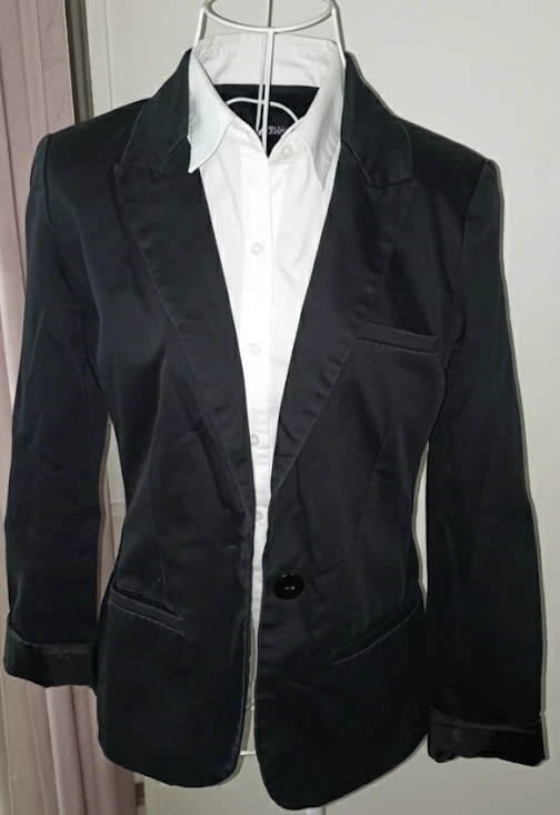 Blazer Pimkie Negro Básico Chic - Talla 36 (S) – photo 2